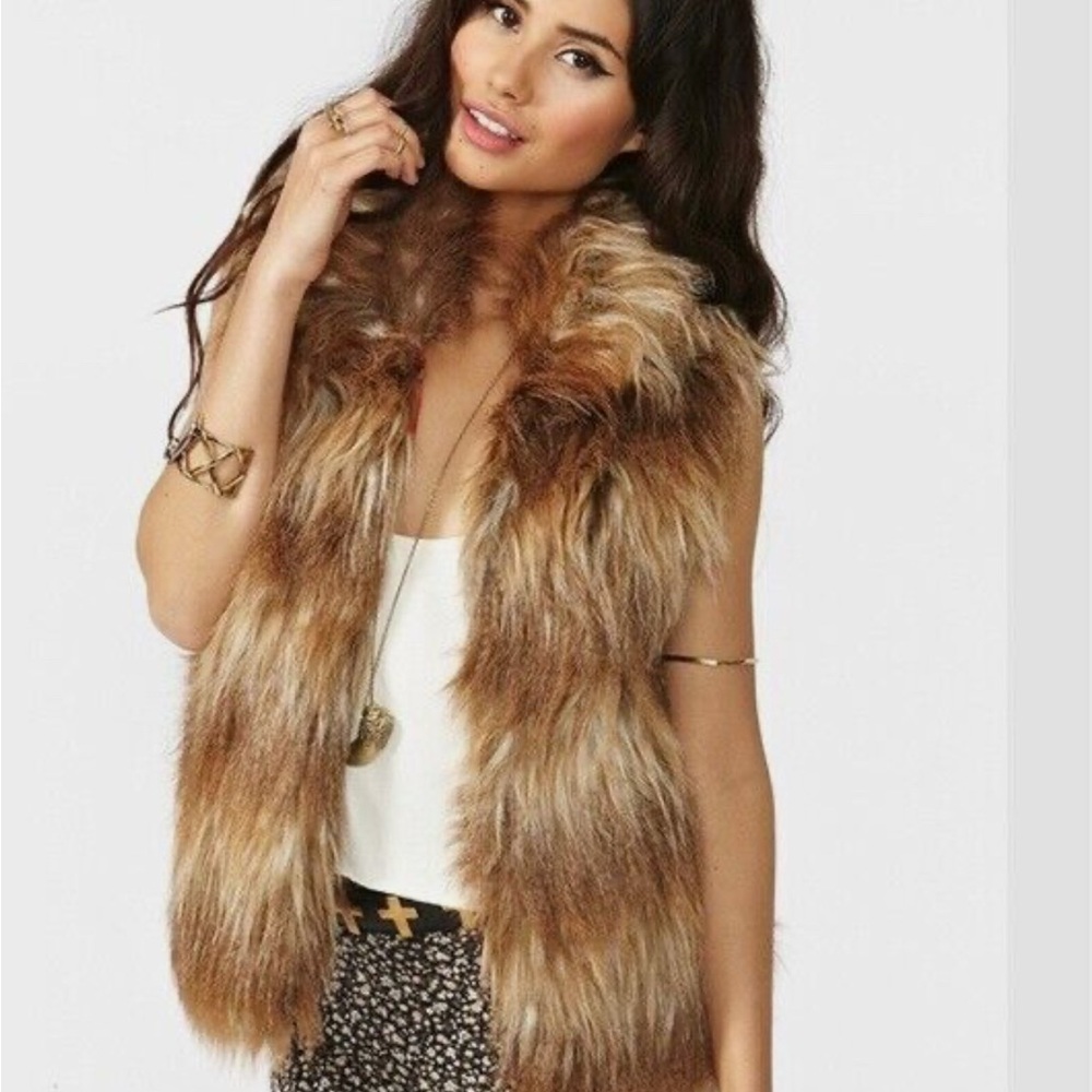 Jack by bb Dakota faux fur vest